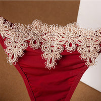 Ladies Embroidered Thongs