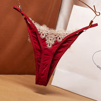 Ladies Embroidered Thongs