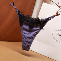 Ladies Embroidered Thongs