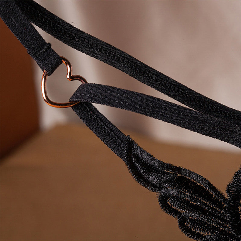 Ladies Embroidery I Lover you Pearl G-Strings