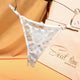 Ladies Mesh Embroidered Lace Thongs