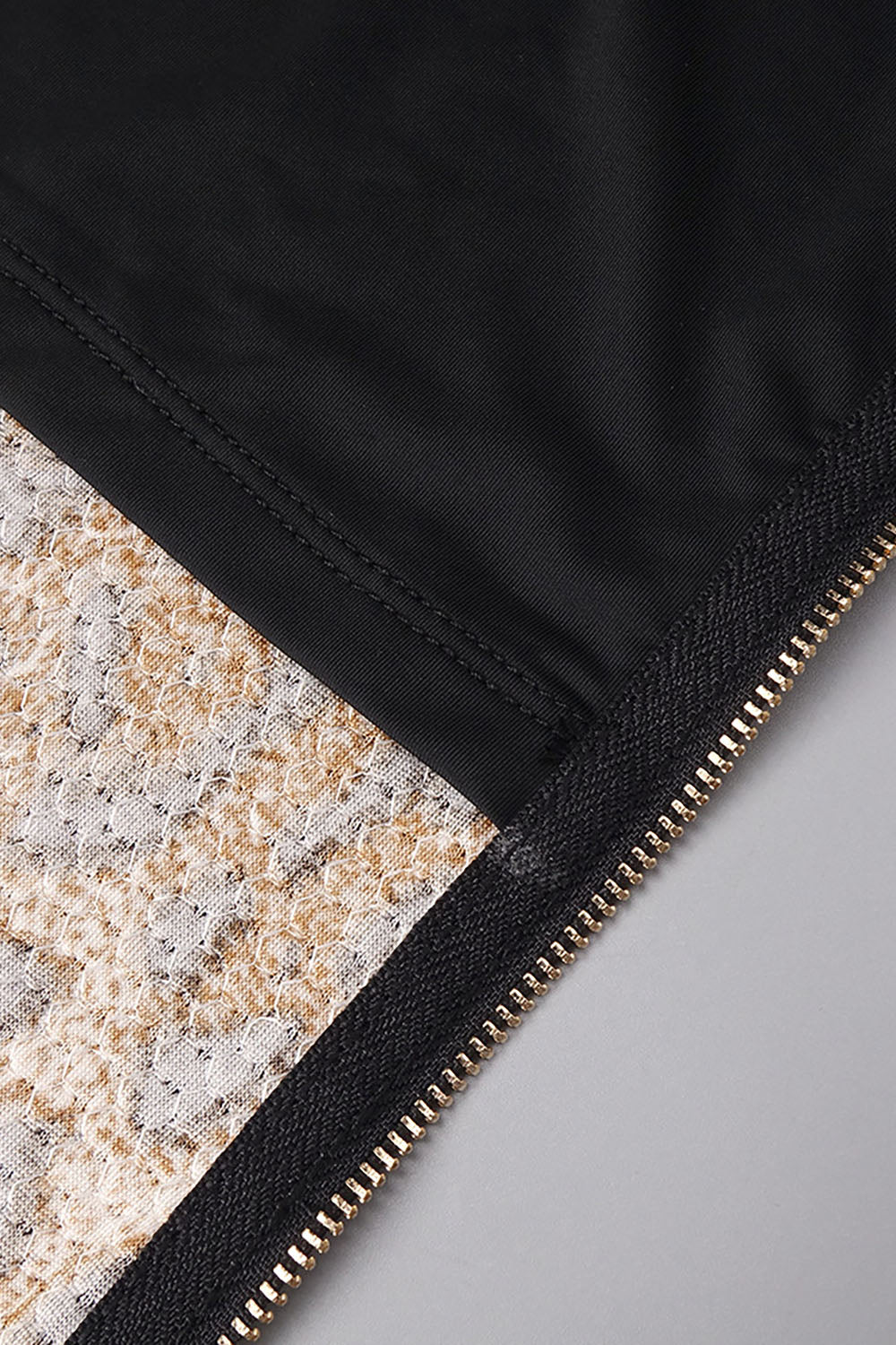 Leopard-print Caped Gown