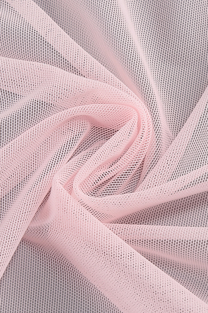 Long Sleeve Jacket & Mesh Maxi Skirt Set