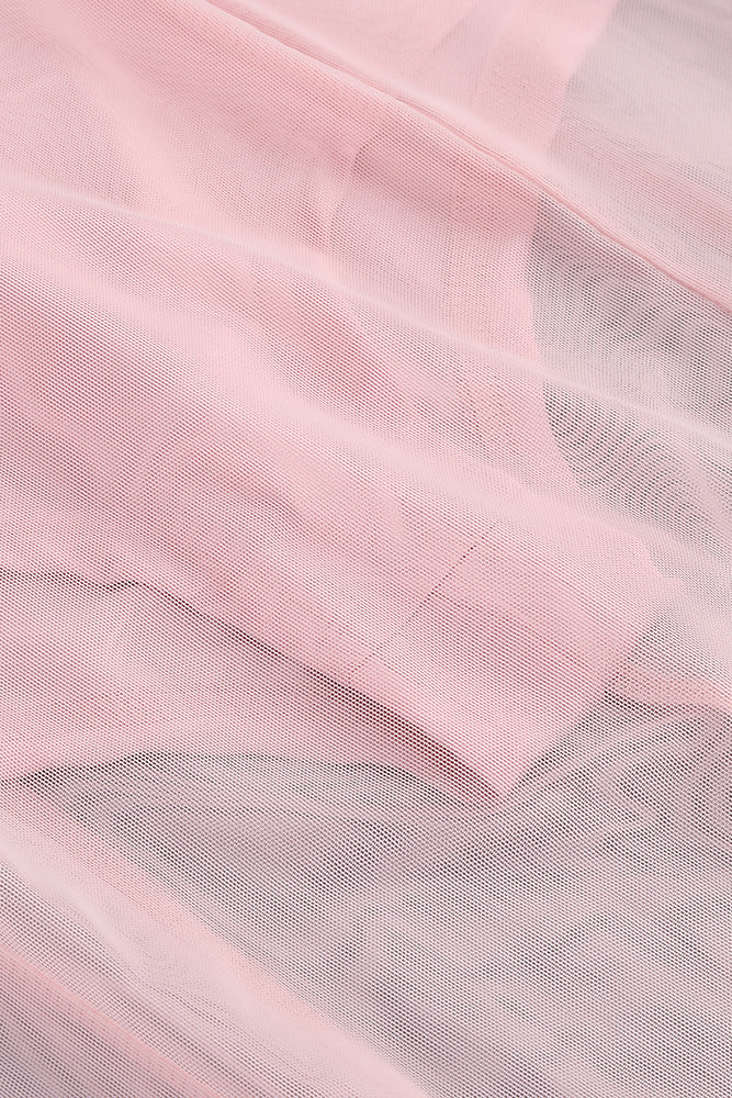 Long Sleeve Jacket & Mesh Maxi Skirt Set