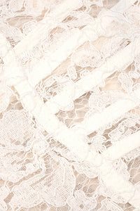 Long Sleeve Lace Corset Gown