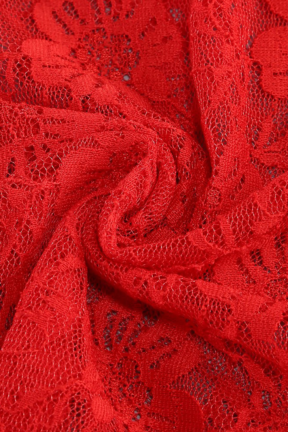 Long Sleeve Lace Floral Mini Dress