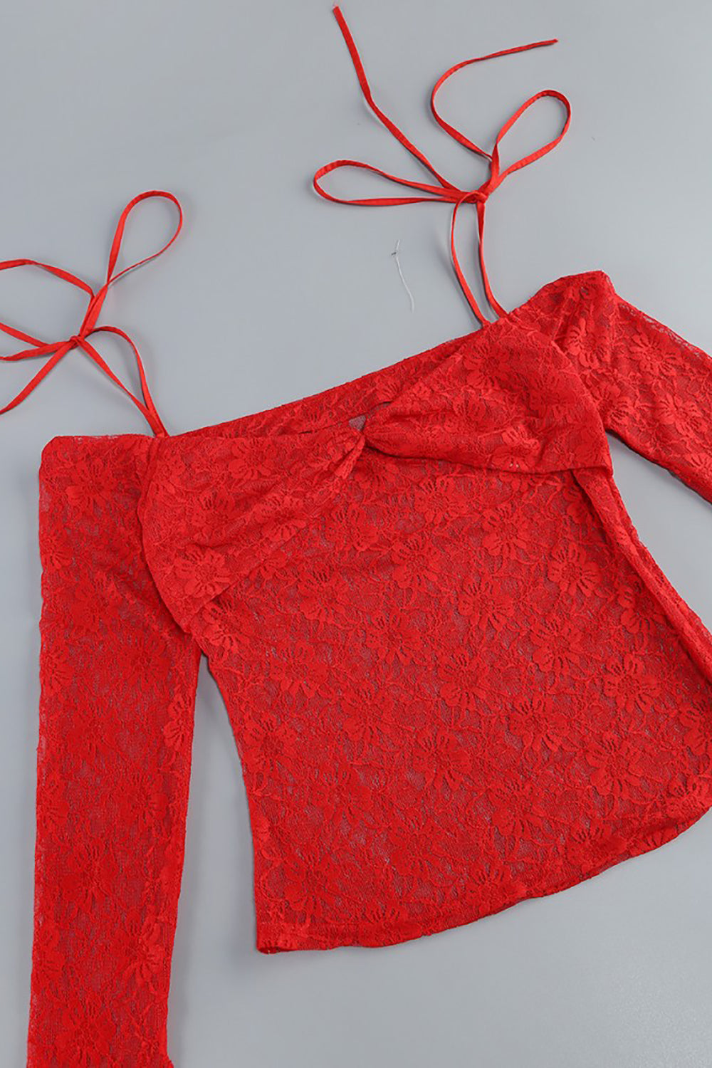 Long Sleeve Lace Floral Mini Dress