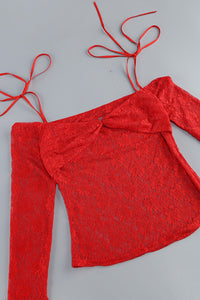 Robe à licou brodée de fleurs 3D en bleu