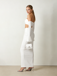 Long Sleeve Bustier Tops Maxi Skirts