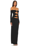 Lovers and Friends Crystal Embroidered Maxi Dress