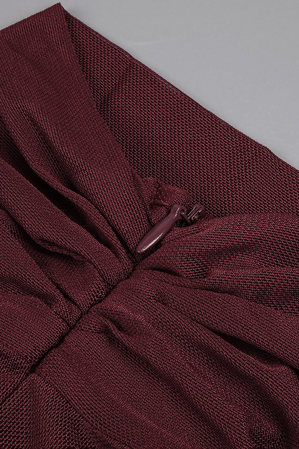 Mesh Tulle Maxi Dress in Burgundy