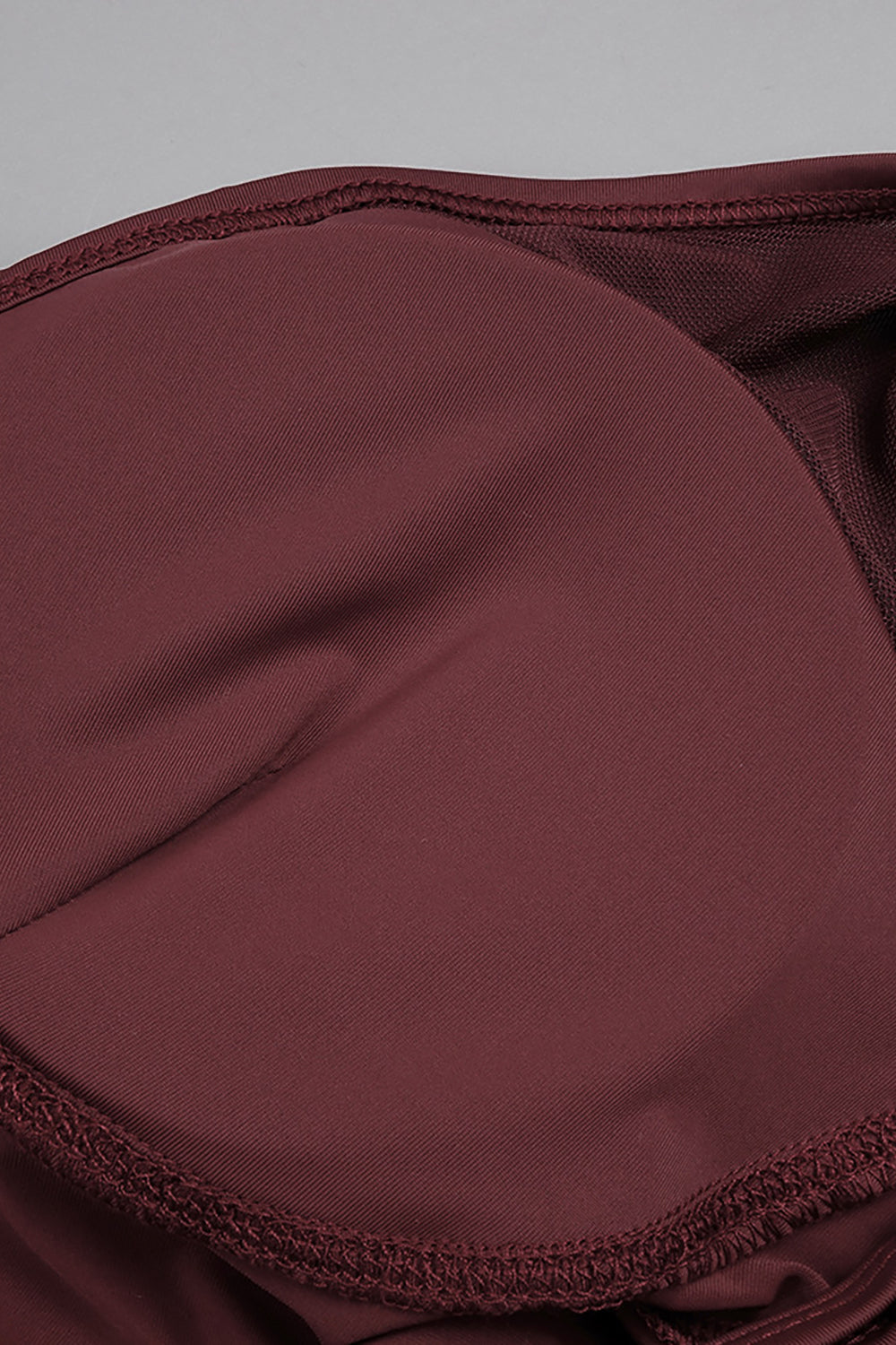 Mesh Tulle Maxi Dress in Burgundy