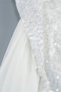 Mock Crystal Sequin Gown