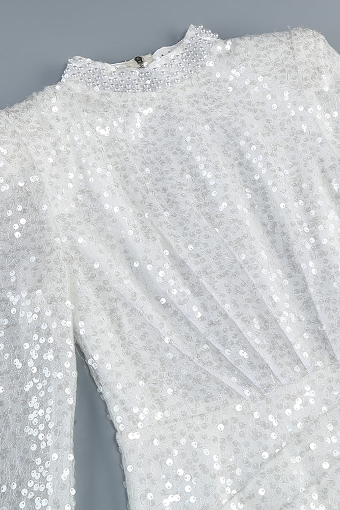 Robe à paillettes en cristal