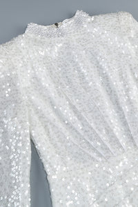 Mock Crystal Sequin Gown