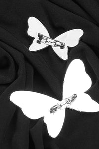 Vestido midi con aberturas de mariposa Muse