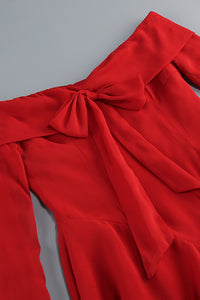 Off-shoulder A Line Dress