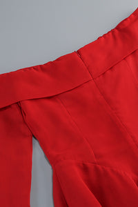 Off-shoulder A Line Dress