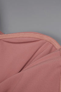Off-shoulder Draped Midi Dress in Pink