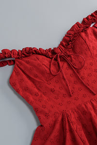 Off-shoulder Ruffle A-line Dress