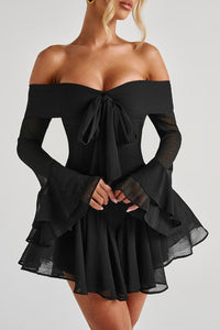 Off-shoulder A Line Dress