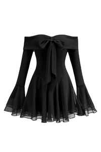 Off-shoulder A Line Dress