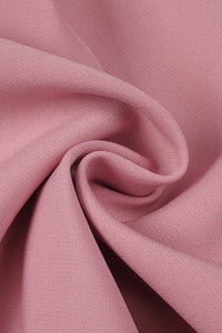 One Shoulder Bow Detail Midi Dress in Pink
