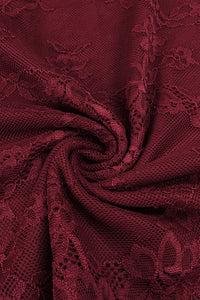 One Shoulder Lace Maxi Dress