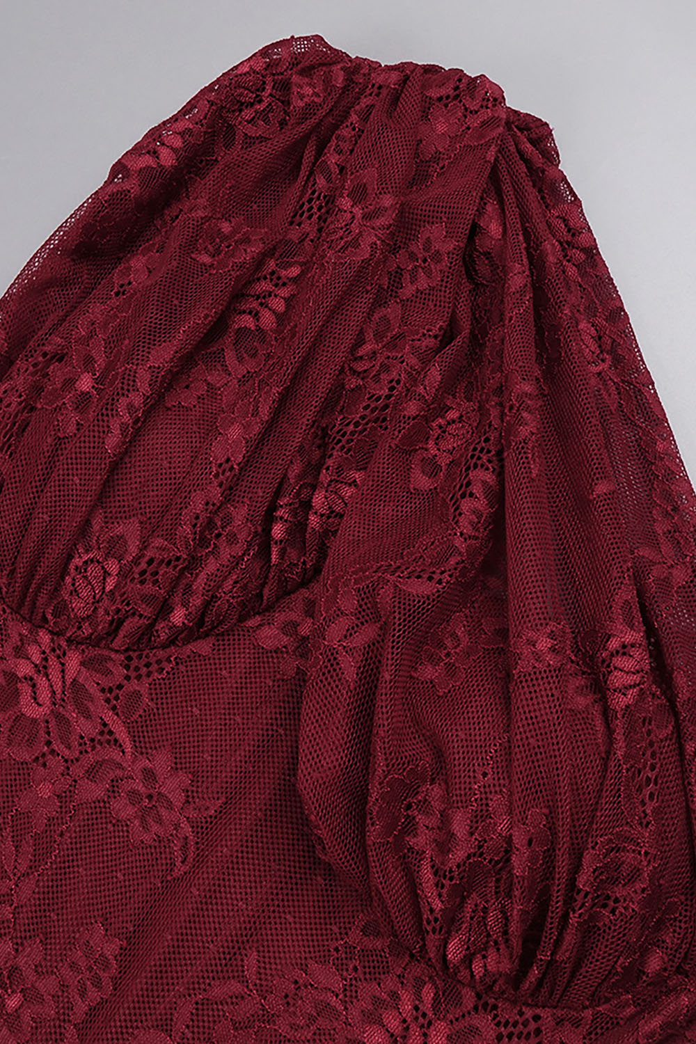 One Shoulder Lace Maxi Dress