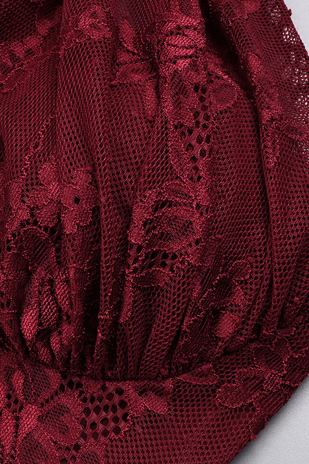 One Shoulder Lace Maxi Dress