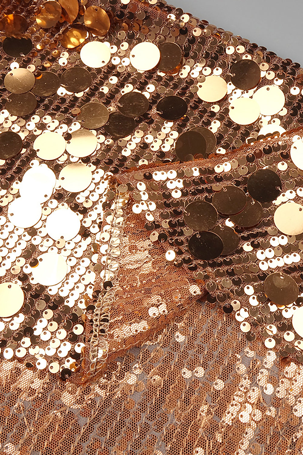 One Shoulder Sequin Gown