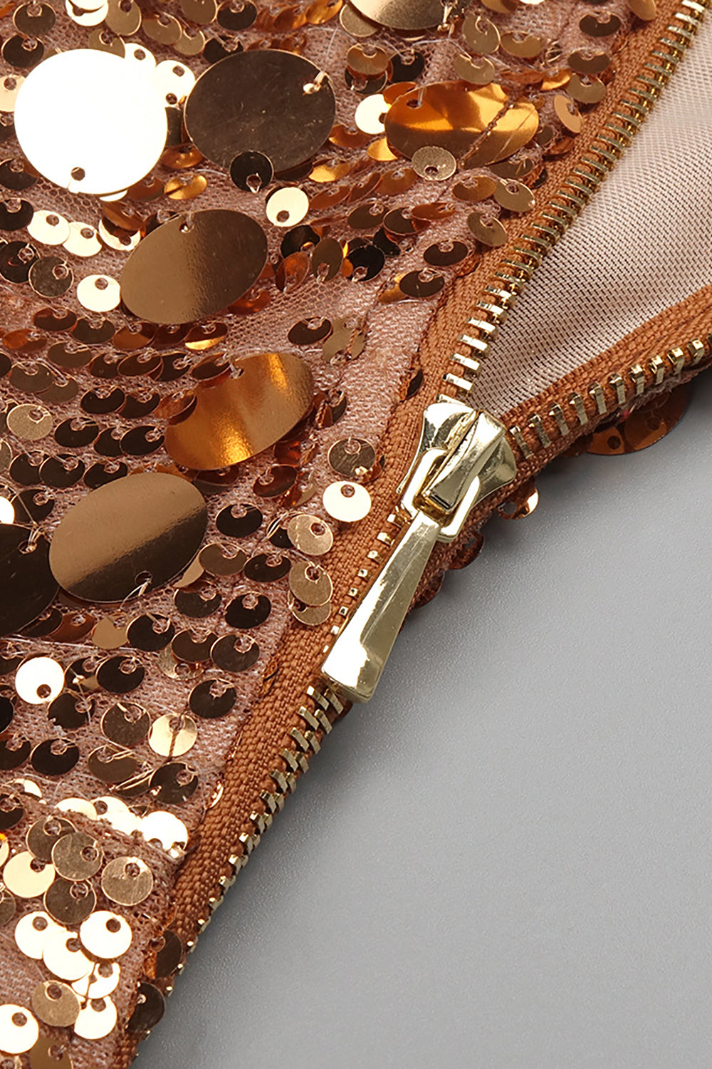 One Shoulder Sequin Gown