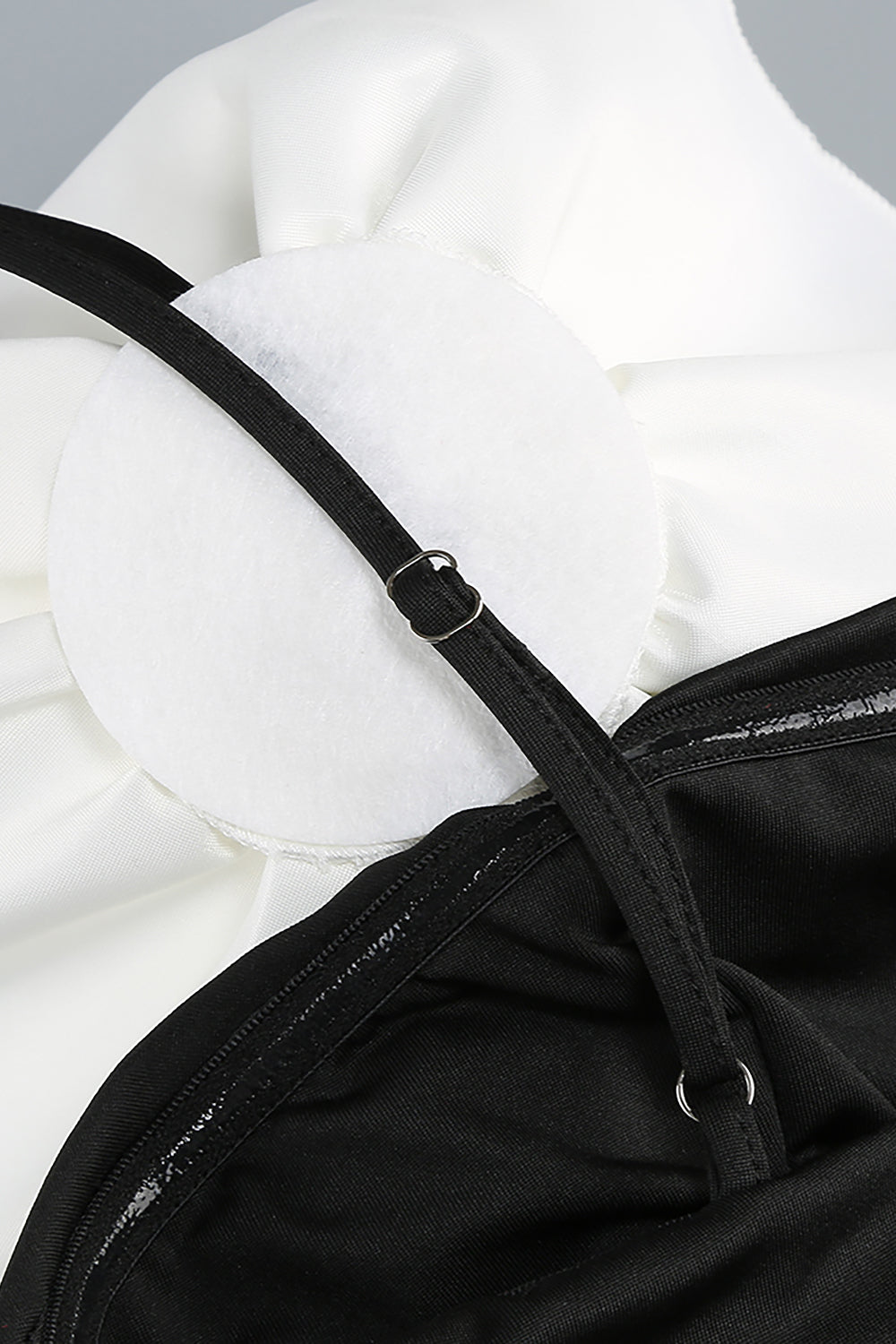 One Shoulder Peony Ruffle Gown