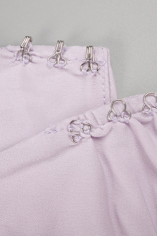 Open Back Bow Jersey Dress