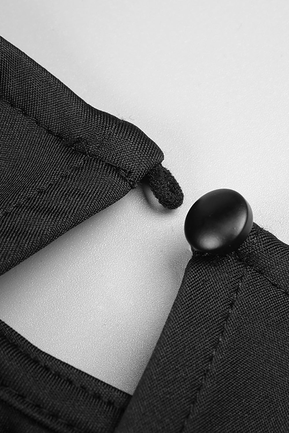 Padded-shoulder Mesh Panel-insert Gown