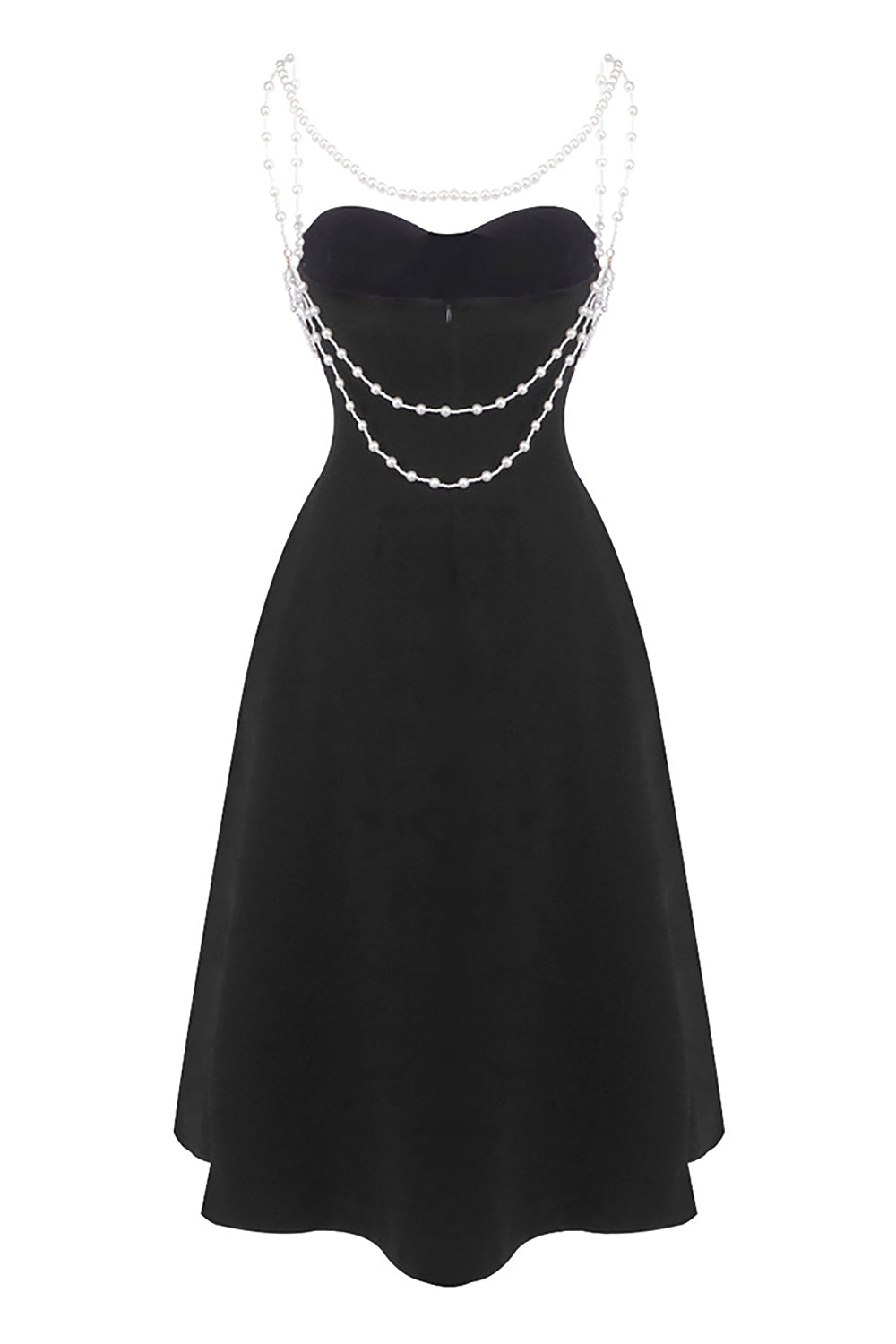 Pearl Chain Decor A-line Dress