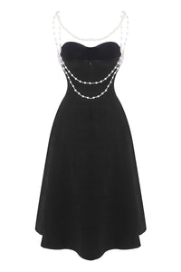Pearl Chain Decor A-line Dress