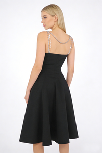 Pearl Chain Decor A-line Dress