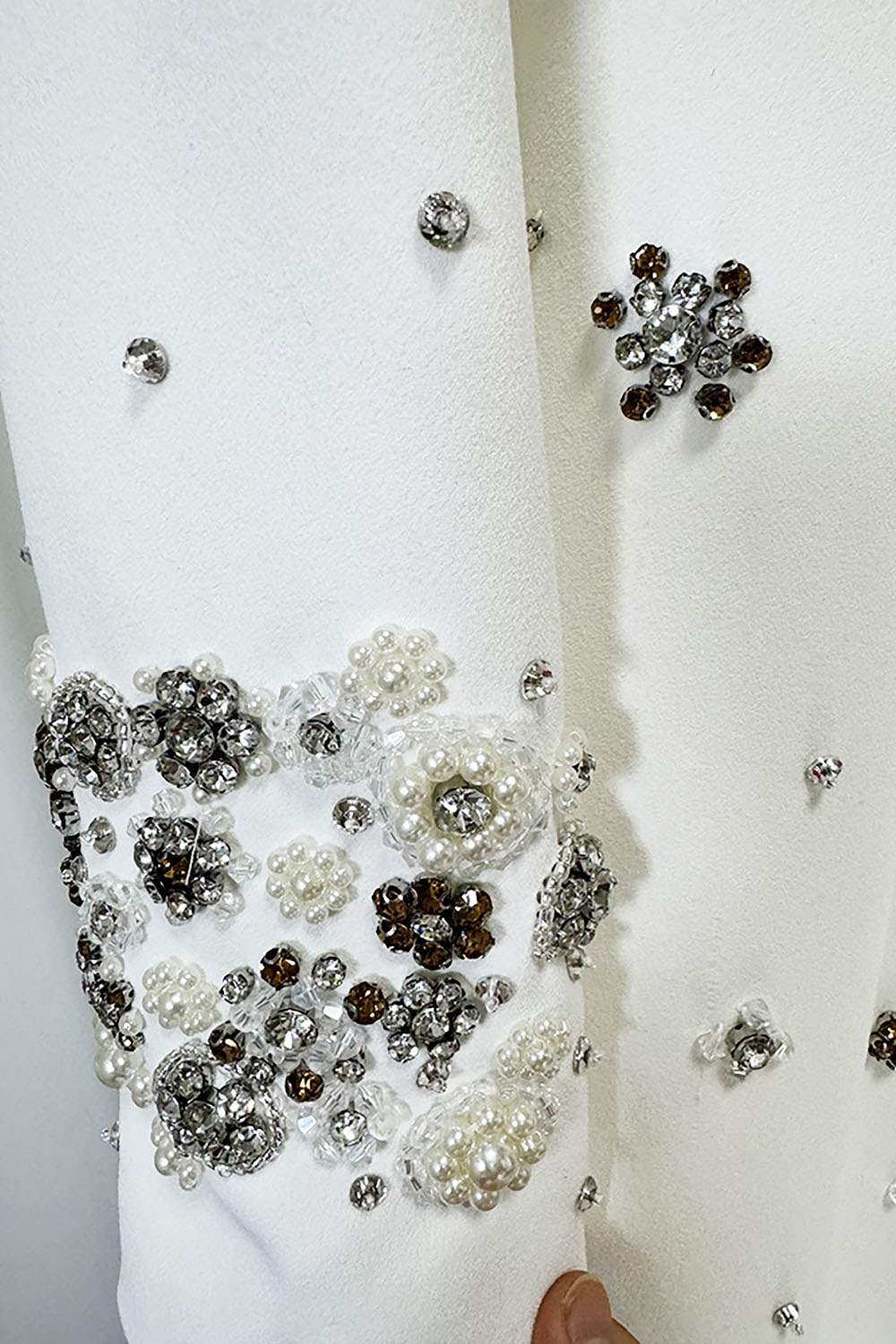 Pearl Crystal Rhinestone Gown