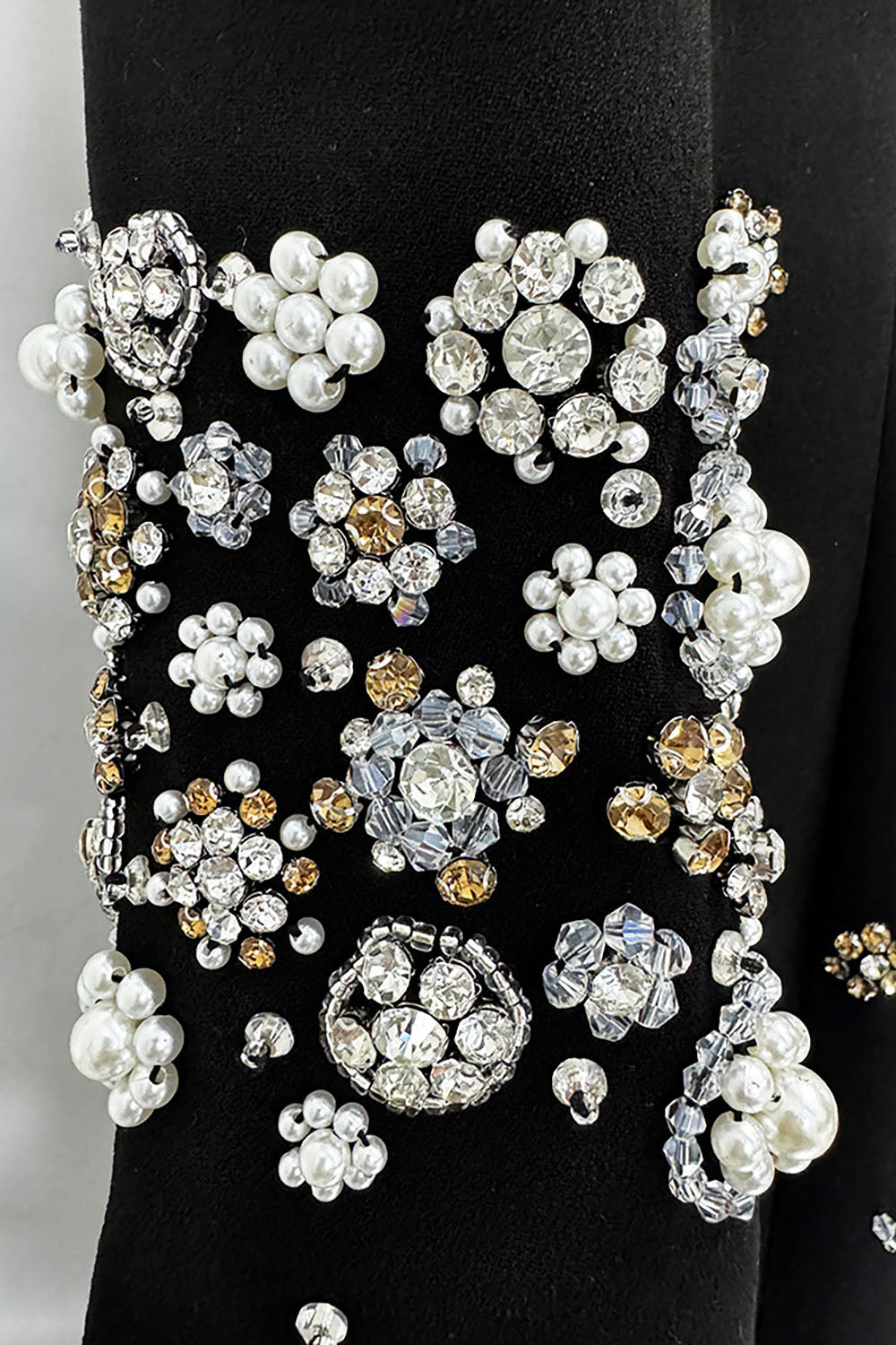 Pearl Crystal Rhinestone Gown