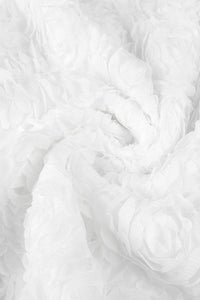 Strapless Petal Layerd Velvet Mini Dress