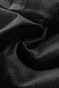 Strapless Petal Layerd Velvet Mini Dress