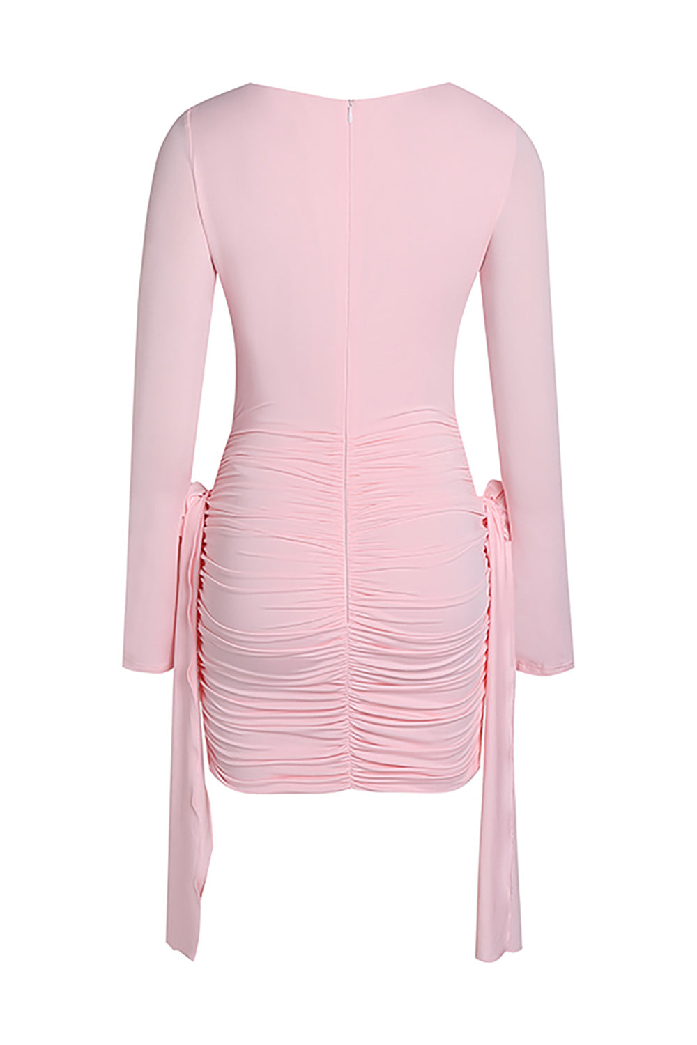 long sleeve rosette dress Shelby Cerise Rosette Dress Cerise / M