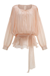 Pleated Ruffled Mini Dress