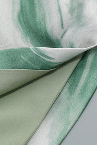 Printed Open Back Halter Top and Skirts