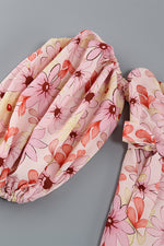 Puff Sleeve Floral Print Beach Sundress