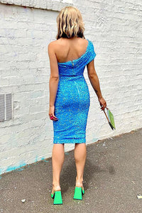 Shiny Sequin Embellished Midi Dress