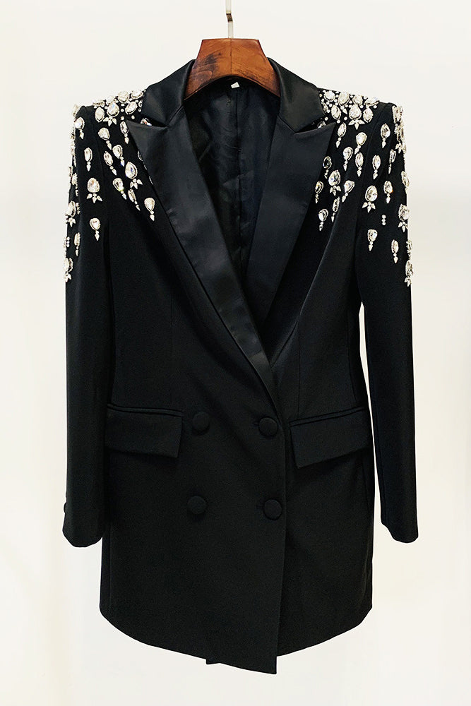 Rhinestone Blazer Dress