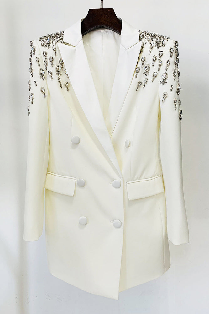 Rhinestone Blazer Dress