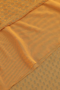 Rhinestone Embellished Drape Gown in Gold